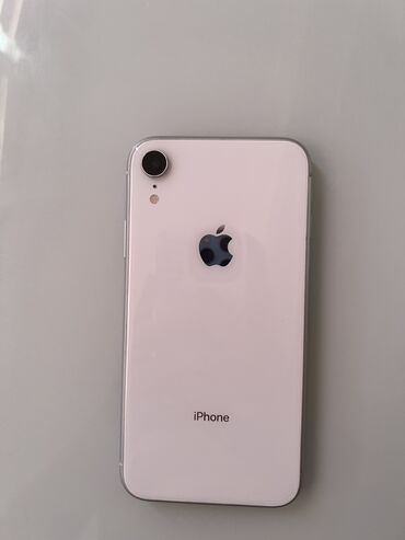 IPhone Xr, Б/у, 64 ГБ, Белый, Чехол, 81 %