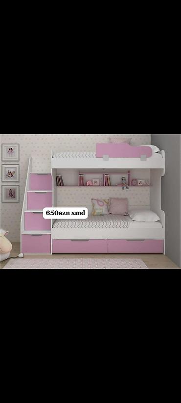 kreditle divan kreslo: Uşaq üçün ikimərtəbəli çarpayı dəsti - Model: pilləkənli 2 mərtəbəli — 2