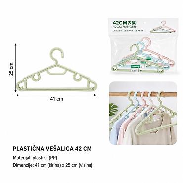 KMT plastične vešalice 2406903 Praktične plastične vešalice za uredno
