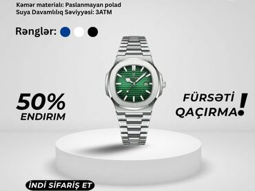 Qol saatları: Qol saatı, Patek Phillipe, rəng - Yaşıl