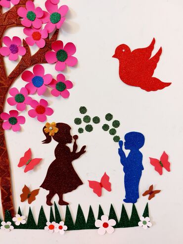 Şəkillər, tablolar: Şəkilləri çevirin zəhmət olmasa. Sinif otağı, bağça dekorları. XARI — 21