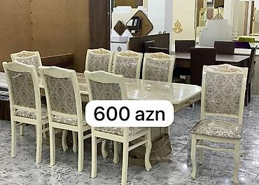 Masa və oturacaq dəstləri: Qonaq otağı üçün, Yeni, Açılmayan, Dördbucaq masa, 6 stul -da lalafo.az — 16 Masa və oturacaq dəstləri: Qonaq otağı üçün, Yeni, Açılmayan, Dördbucaq masa, 6 stul — 16