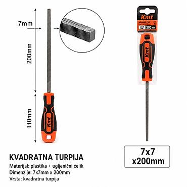 KMT Dvobojni plastična drška četvorostrano rende četvrtasta nož