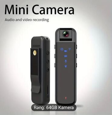 Videomüşahidə: Cs07 body camera
180°
64gb yaddaş karti