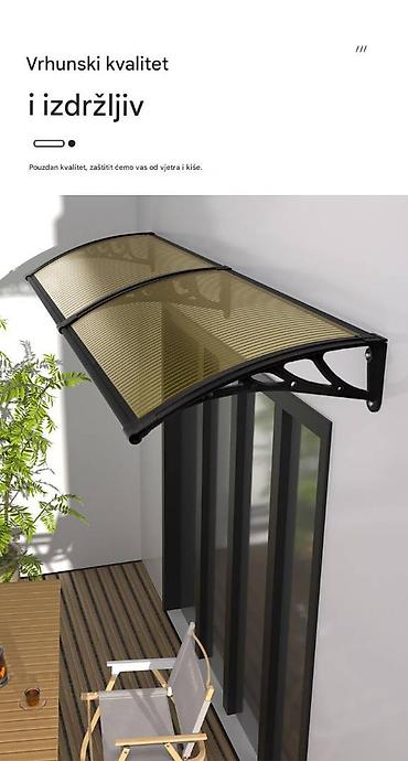 Suncobrani, tende i paviljoni: Nadstrešnica za ulaz/balkon – polikarbonatna, modularna - Dimenzije — 6