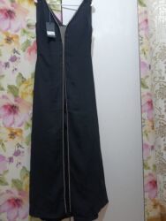 шелковое платье большого размера: ПЛАТЬЕ - КОМБЕЗ 44- 46 РАЗМЕР ШИКАРНОЕ - ЭКСКЛЮЗИВНОЕ . ЧЕРНОЕ С