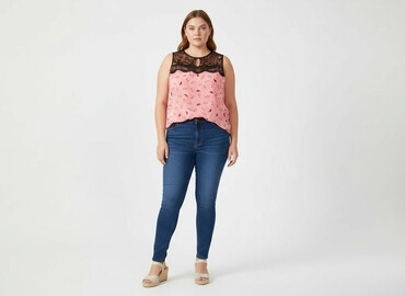 bluzki z koronką plus size: Atmosphere, Bluzka damska, rozmiar 4XL
