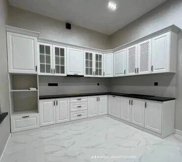 Sifarişlə mətbəx mebeli: Sifarişlə mətbəx dəsti, Özü çəkən petlələr, MDF, Kredit yoxdur, Pulsuz çatdırılma, Rayonlara çatdırılma — 24