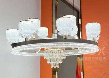 Люстры: Хрустальные подвесные люстры с LED-подсветкой - Эффектные — 73