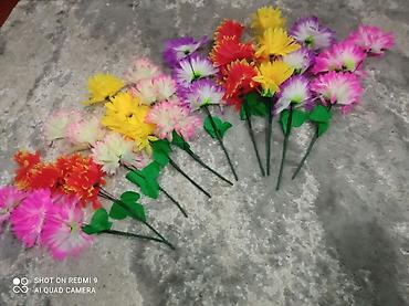 Декоративные цветы: Цветы пластиковые искусственные цветы.
Длина 50см.
50с - 1шт — 9