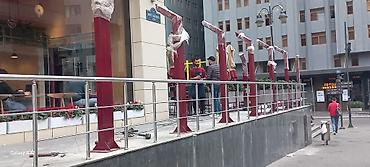 Balkon məhəccəri, Paslanmaz polad