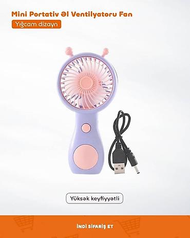 Digər: Mini Portativ Əl Ventilyatorları Fanlar 🔸 Yığcam dizaynlar 🔸 Rəng — 2