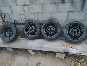 Комплект из 4 зимних колес на штампованных дисках. Шины: Kumho