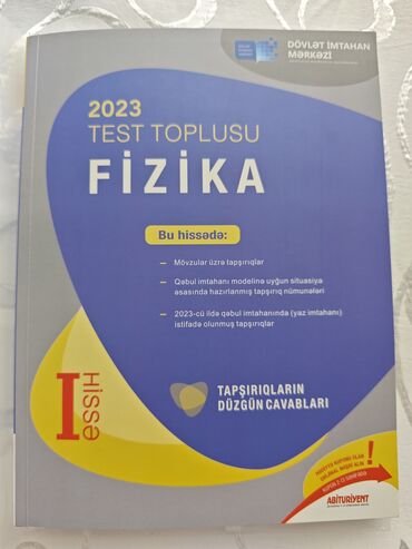 voleybol topu ucuz: Fizika test toplusu yeni 2023 nəşri.Heç istifadə olunmayıb.YALNIZ 20