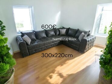 Ugaone garniture: Ugaona garnitura – Nameštaj Rilex - Dimenzije: 300 x 220 cm (vidljivo — 9