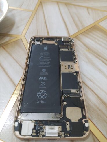 iphone 6s plus plata: IPhone 6s, 64 GB, Desert Titanium, Qırıq, Barmaq izi