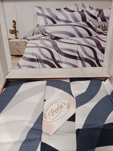 Posteljina: Bračna, Pamučni saten, bоја - Šareno, Turska — 4