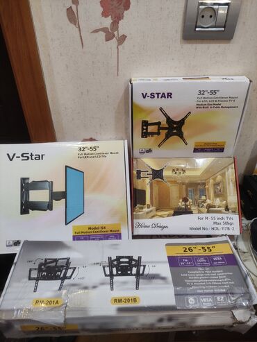 tv box baku: Her Növ Televizorlara Kraşteyn ler var Düz Sade Tek Qol Hereketli İki