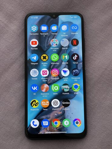 телефон ми 7: Poco M3, Б/у, 64 ГБ, цвет - Черный, 2 SIM