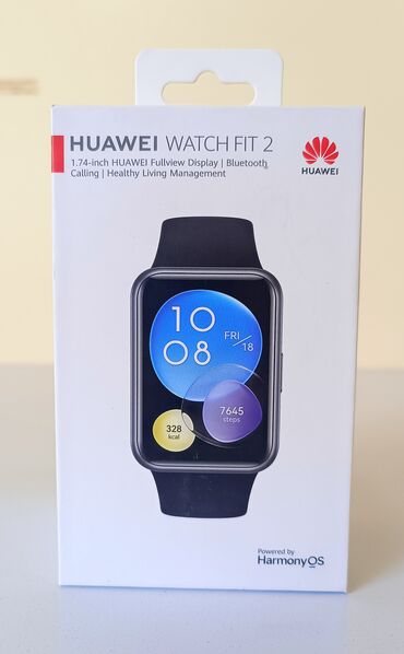 смартфоны huawei: Смарт-часы HUAWEI WATCH FIT 2 Active Edition с черным силиконовым