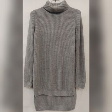 Свитера: Женский удлиненный свитер. Производство: Турция Цвет: Светло-серый