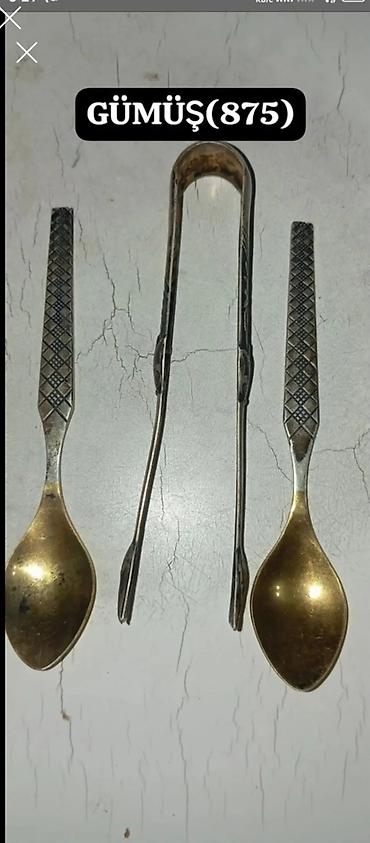 gumuş qədəh: Çay dəsti, rəng - Gümüşü, Metal — 3