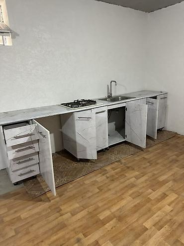silver kitchen: Кухонный гарнитур, Б/у, цвет - Серый — 4