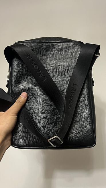 продаю чехлы: Сумка ( Барсетка ) через плечо оригинал Lacoste материал кожа — 6