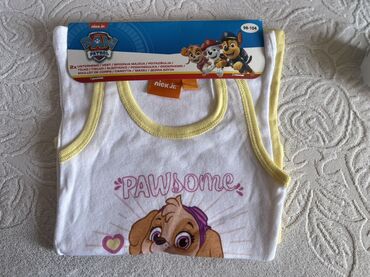 uşaq üçün hamam xalatı: Nickelodeon-dan Paw Patrol personajları ilə bəzədilmiş iki ədəd uşaq