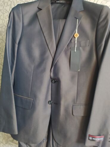 одежда италия: Костюм 4XL (EU 48), цвет - Серый