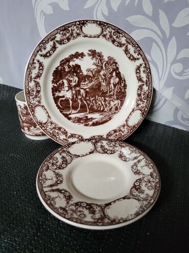 Kuhinjski setovi: Set Colditz 1963g+ Istocna Nemacka. Set nemacki,dezen braon — 2