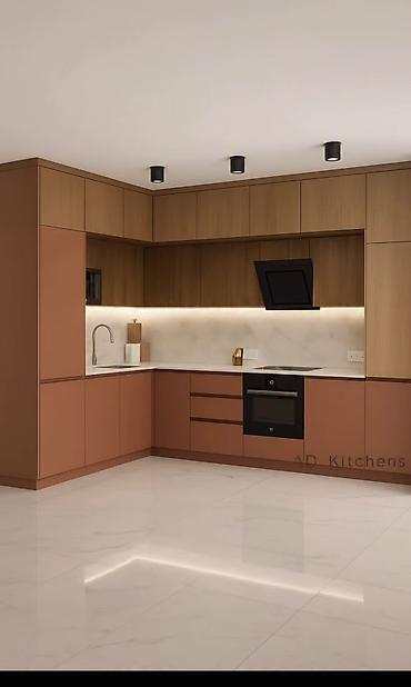 silver kitchen: Кухонный гарнитур, Новый, цвет - Коричневый, МДФ, Бесплатная доставка — 1