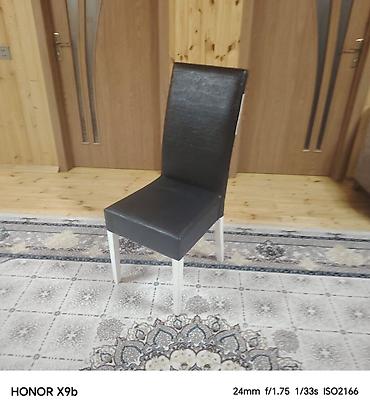 kuxna masaları: Qonaq otağı üçün, İşlənmiş, Qatlanmayan, rəng - Qara Stul — 1