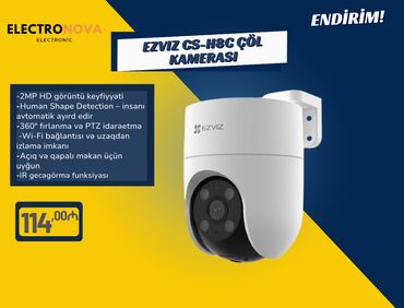 HP: EZVIZ CS-H8C 4mm 2MP Wi-Fi Kamera ✅ 2MP HD görüntü keyfiyyəti ✅ Human