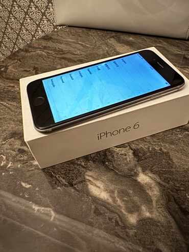Apple iPhone: IPhone 6, 32 GB, Gümüşü, Barmaq izi, Sənədlərlə