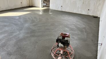 услуги бетон: Полу сухой стяжка Аппарат менен иштей ала турган Опытный балдар