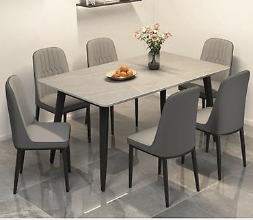 loft mebel: Обеденный мтол на 6 персон в современном стиле. Состав: - 6 стульев с — 1