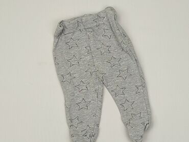 legginsy szare bawełniane: Spodnie dresowe, Fox&Bunny, 0-3 m, stan - Bardzo dobry