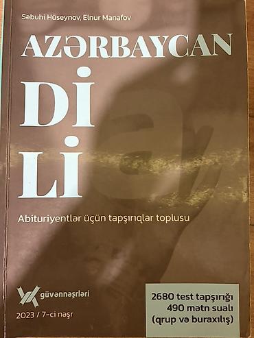 “Azerbaycan Dili – Abituriyentlər üçün tapşırıqlar toplusu” kitabı