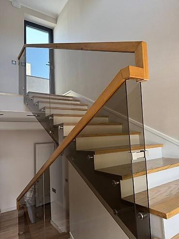 Готовые перила: Готовые перила, Материал: Стекло, Для лестницы — 18