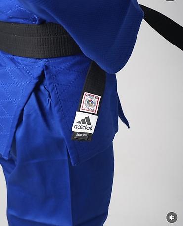 обувь 44: Кимоно для дзюдо Adidas (синее), одобренное IJF - Бренд: Adidas - — 4