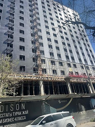 от подрядчика: 1 комната, 52 м², Манаса/Боконбаева Элитка, 16 этаж, ПСО (под самоотделку) — 2