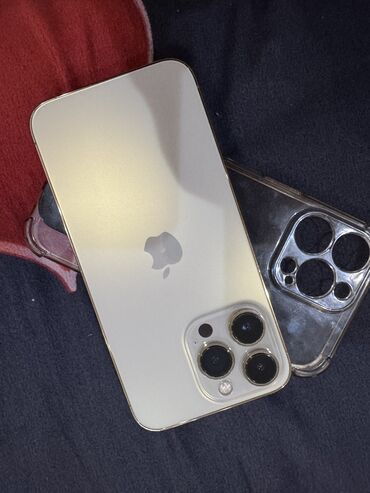 пиксель телефон: IPhone 13 Pro, Колдонулган, 128 ГБ, Алтын, Коргоочу айнек, Каптама, Кабель, 77 %