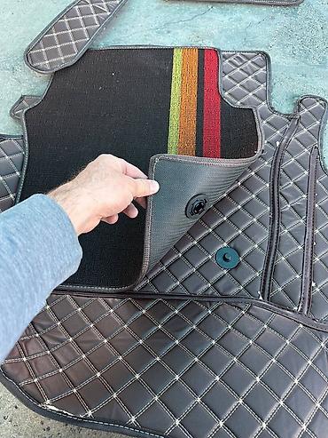 Полики: 3D Экокожа Полики Для салона цвет - Черный, Б/у, Самовывоз — 25