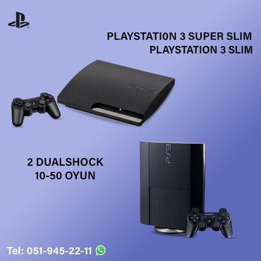 PS3 (Sony PlayStation 3): Playstation 3 Yaddas 500GB 2 eded pult ve butun kabelleri var Plombu