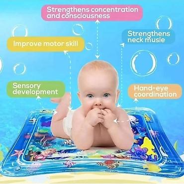 brojevi odece za bebe: Vodena Tummy Time prostirka za bebe – interaktivna senzorna igra - — 3