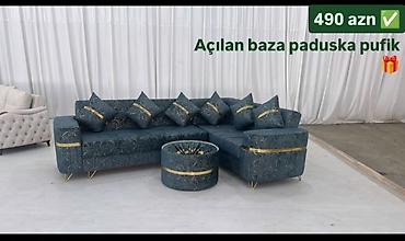 divan krislo: Yeni, Künc divan, Pufik, Bazalı, Açılan — 1