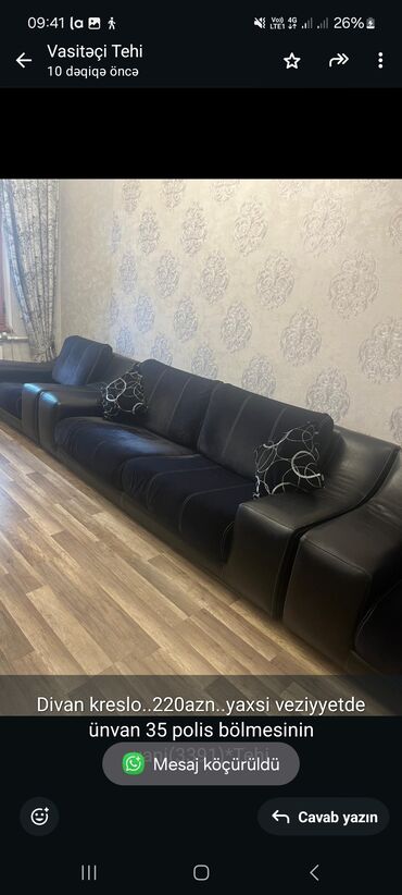 Mətbəx mebeli: Divan, 2 kreslo