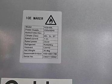 Оборудование для ресторанов, кафе: Buz aparatı Buz aparati Ice Maker Markasi Hicon Model HZB-40kq Enerji — 10
