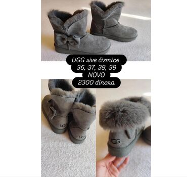 Ugg obuća: Ugg čizme, bоја - Siva, 38 — 2